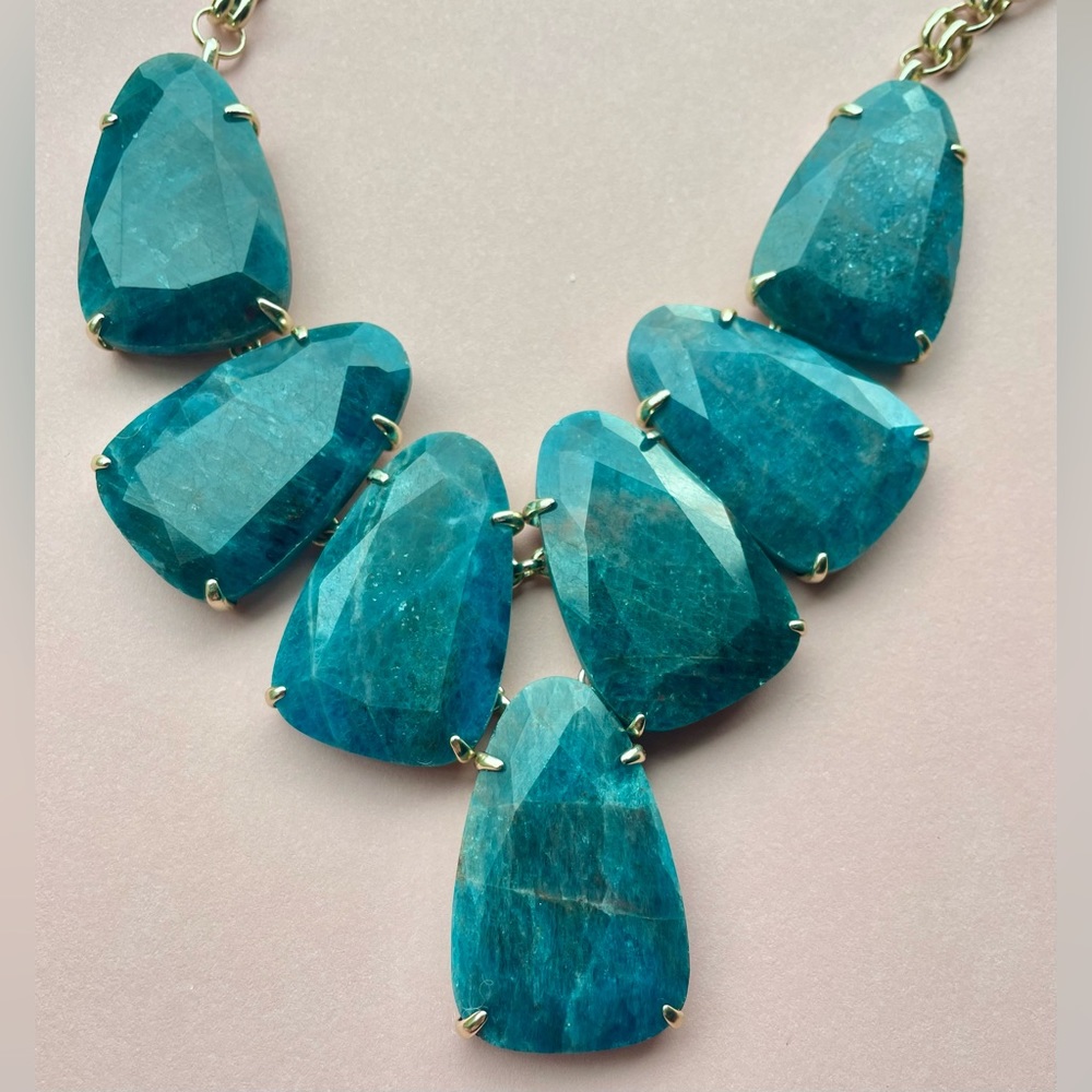 Kendra Scott Harlow Necklace Aqua Apatite NWT